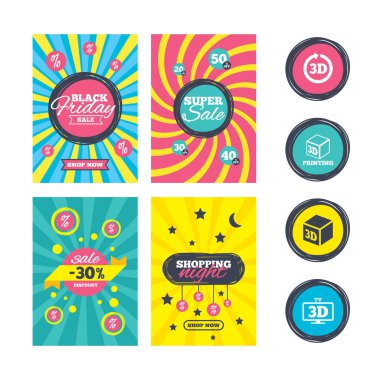 3D teknoloji simgeleri