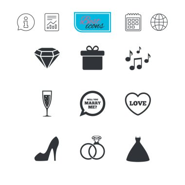 Düğün simgeleri dizisi