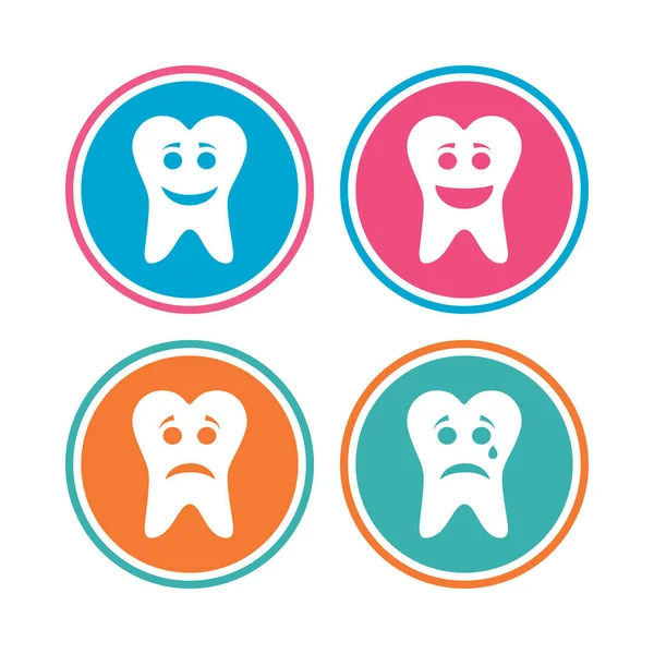 Ikonen der Zahnpflege — Stockvektor
