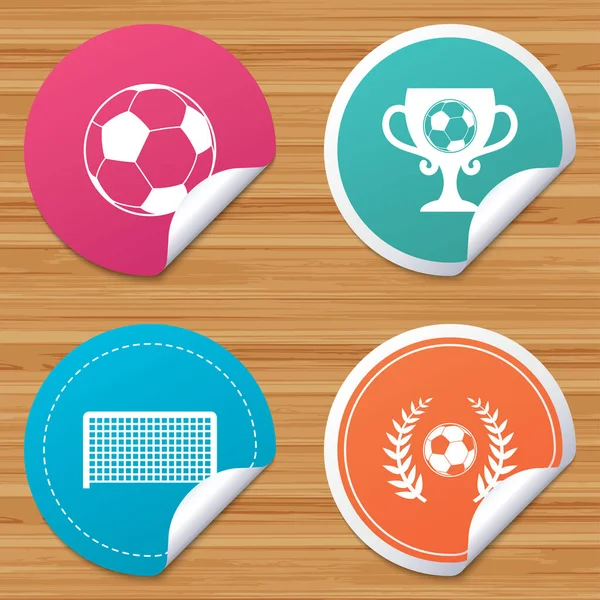 Calcio semplici icone — Vettoriale Stock