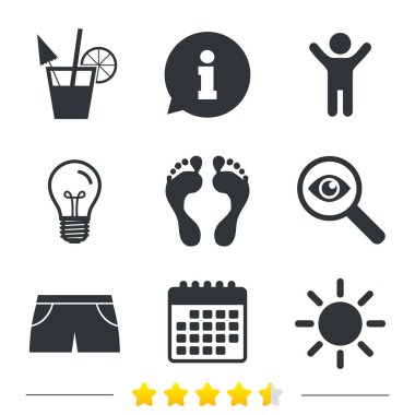 Beach Tatil simgeler