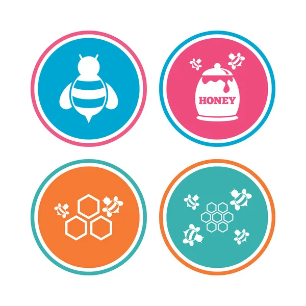 Honey icons set — Stock Vector