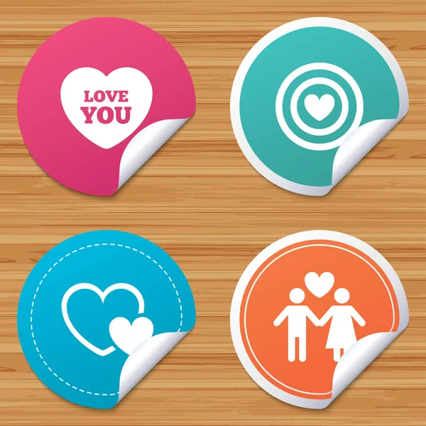 Set of Valentine day icons — Stock Vector