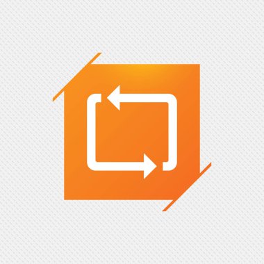 Desen üzerinde turuncu kare etiketi