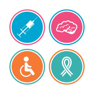 Renkli daire düğmeleri