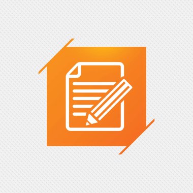 Desen üzerinde turuncu kare etiketi