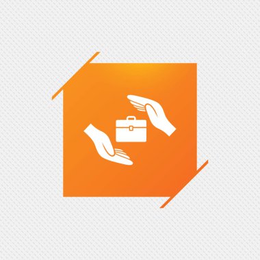 Desen üzerinde turuncu kare etiketi