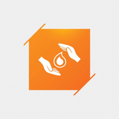 Desen üzerinde turuncu kare etiketi