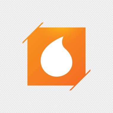 Desen üzerinde turuncu kare etiketi