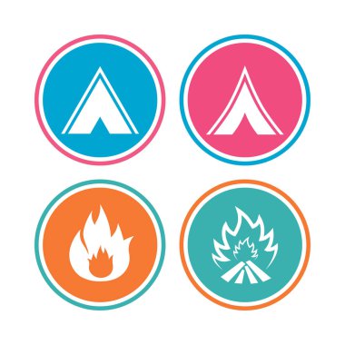 Renkli daire düğmeleri