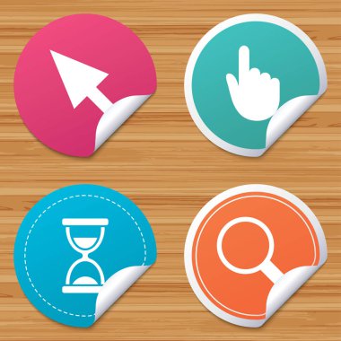 Daire rozetleri ile kıvrık köşe