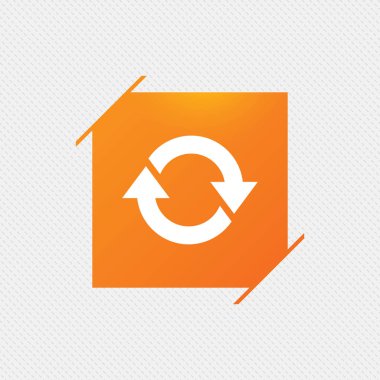 Desen üzerinde turuncu kare etiketi