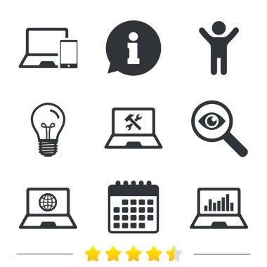 ampul ve Takvim ikonlar