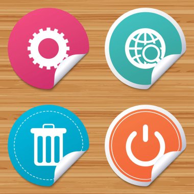 Daire rozetleri ile kıvrık köşe