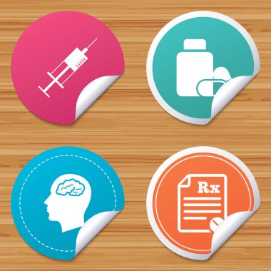 Daire rozetleri ile kıvrık köşe