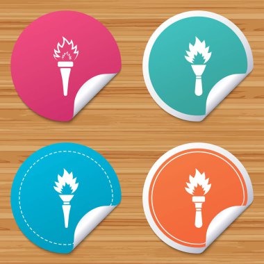 Meşale alevi simgeler