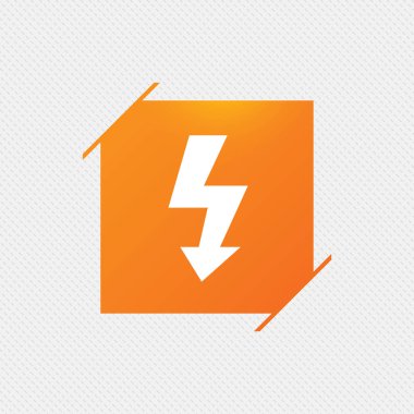 Desen üzerinde turuncu kare etiketi