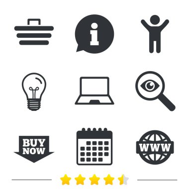 ampul ve Takvim ikonlar