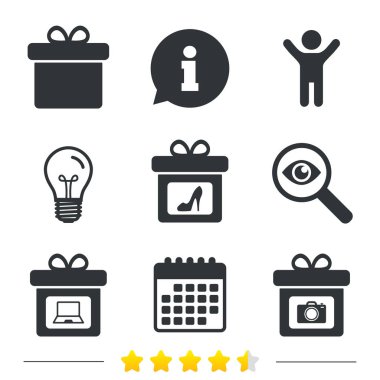 ampul ve Takvim ikonlar