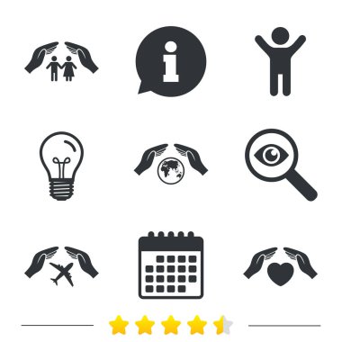 ampul ve Takvim ikonlar