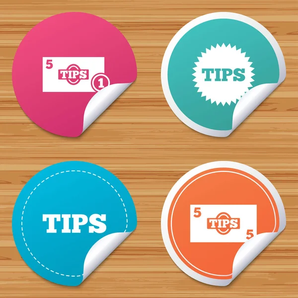 Tips sign icon — Stock Vector