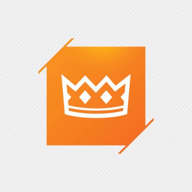 Desen üzerinde turuncu kare etiketi