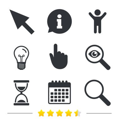 ampul ve Takvim ikonlar