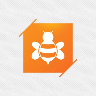 Desen üzerinde turuncu kare etiketi