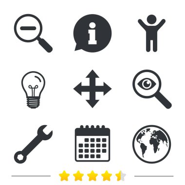 ampul ve Takvim ikonlar