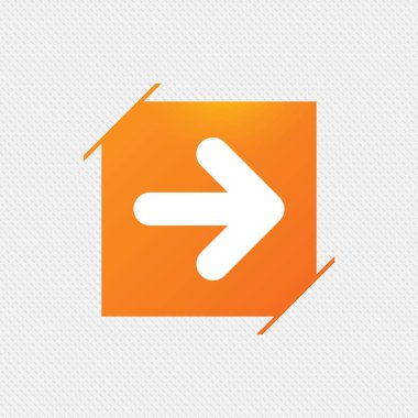 Desen üzerinde turuncu kare etiketi