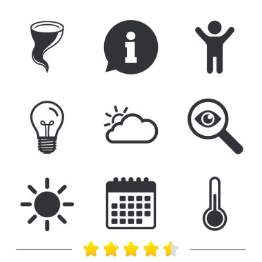 ampul ve Takvim ikonlar