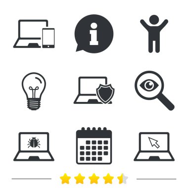 ampul ve Takvim ikonlar