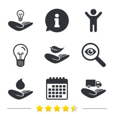 ampul ve Takvim ikonlar