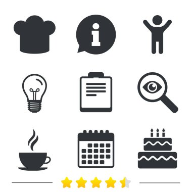 ampul ve Takvim ikonlar