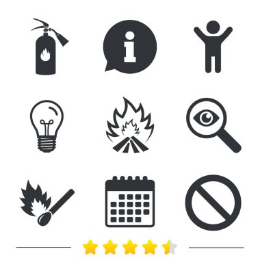 ampul ve Takvim ikonlar