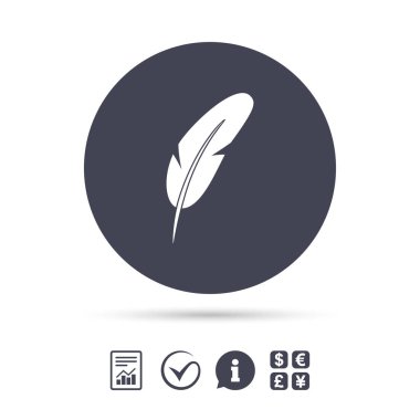 geçiş yumuşatma işareti simgesi. Retro kalem simgesi.