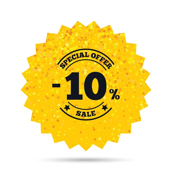 10 percent discount sign icon. Sale symbol. — Stock Vector