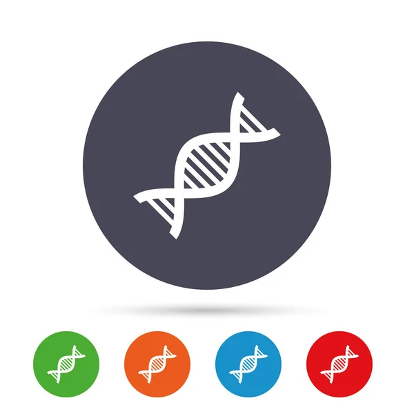 Signo de ADN. Símbolo de ácido desoxirribonucleico . — Archivo Imágenes Vectoriales