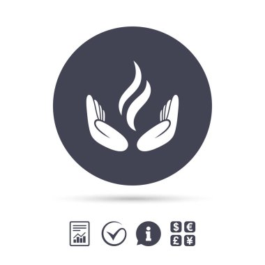 Enerji el işareti simgesi. Eller simgesini, başka güç.