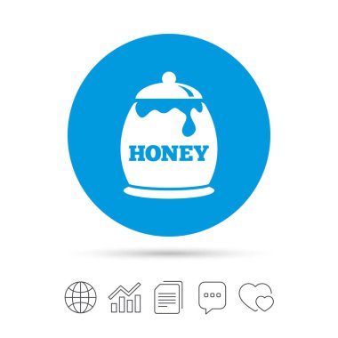 Pot işareti simgesini tatlım. Tatlı doğal gıda.