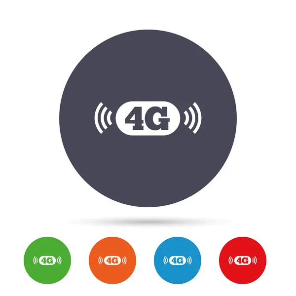 4g Zeichen. Mobilfunktechnologie. — Stockvektor