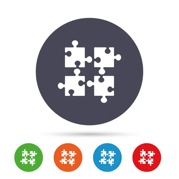 Puzzleteile Zeichen-Symbol. Strategie-Symbol. — Stockvektor