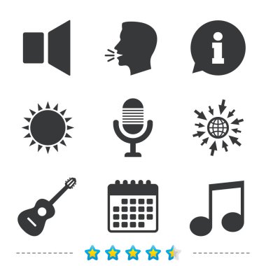 Bilgi ve takvim simgeler