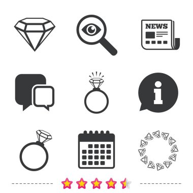 Takvim, Büyüteç, pusula sembolleri