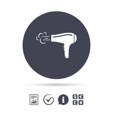 Hairdryer sign icon