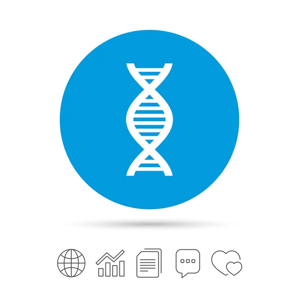 DNA sign icon — Stock Vector