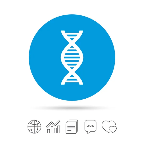 Ikona podepsat DNA — Stockový vektor