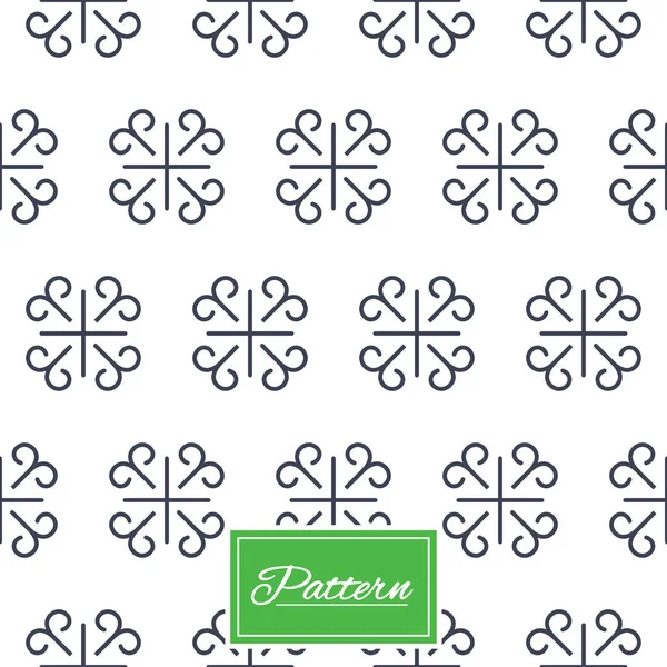 Motif géométrique décoré sans couture — Image vectorielle