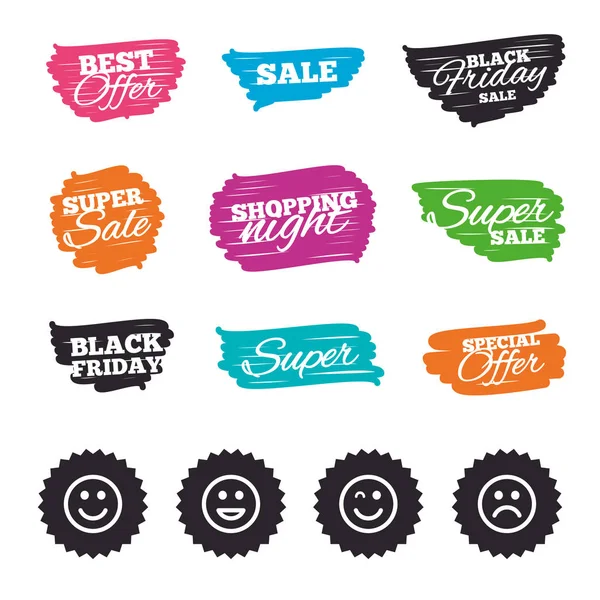 Sale and offer stickers — Stock Vector
