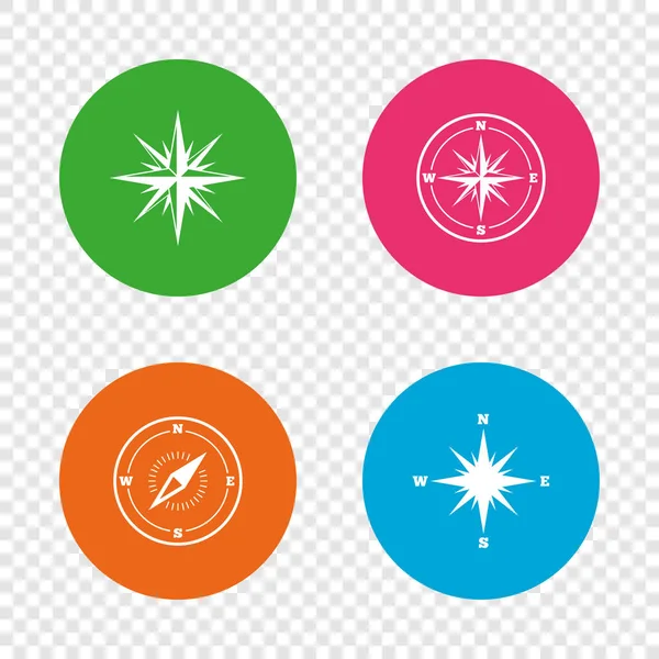 Windrose navigation icons — Stock Vector